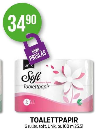 Kiwi Toalettpapir tilbud