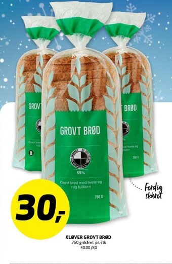 Bunnpris Kløver Grovt Brød tilbud