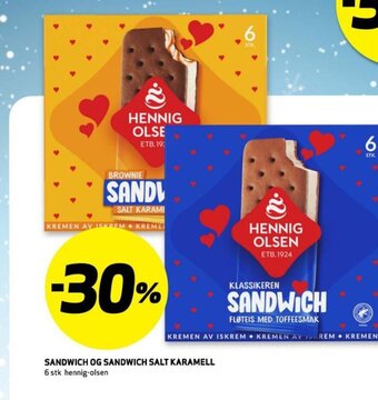 Bunnpris Sandwich og Sandwich Salt Karamell tilbud
