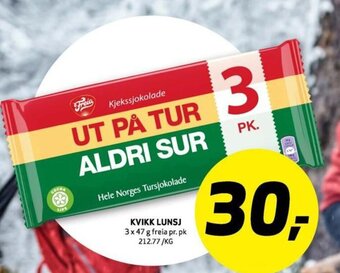 Bunnpris Kvikk-Lunsj tilbud