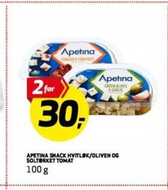 Bunnpris Apetina Snack Hvitløk/ Oliven Og Soltørket Tomat tilbud