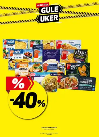 Bunnpris All Fisk fra Findus tilbud