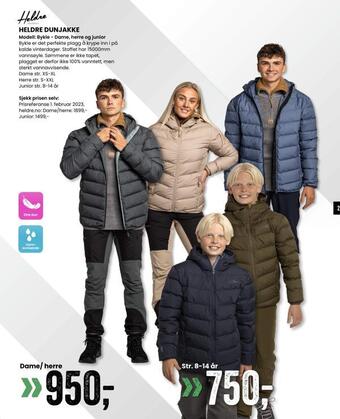 Sport Outlet Heldre dunjakke tilbud