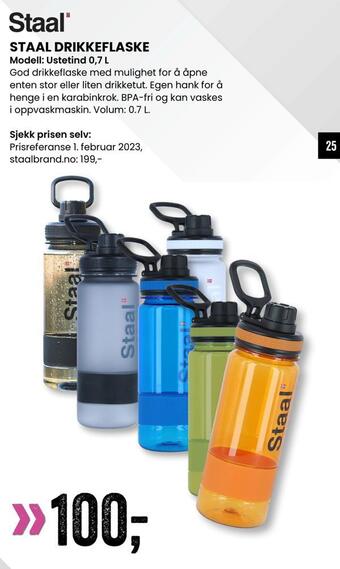 Sport Outlet Staal drikkeflaske tilbud