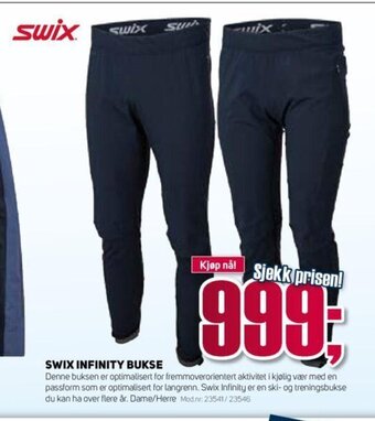 Sport 1 Swix Infinity Bukse tilbud