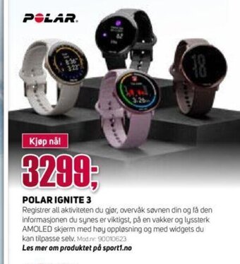 Sport 1 Polar Ignite 3 tilbud