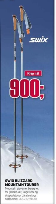 Sport 1 Swix Blizzard Mountain Tourer tilbud