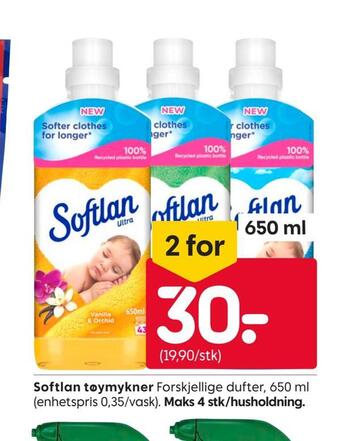 Rusta Softlan tøymykner tilbud