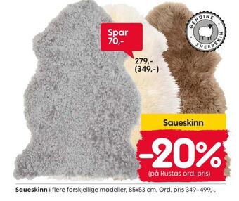 Rusta Saueskinn tilbud
