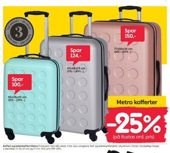 Rusta Ukjent koffert tilbud