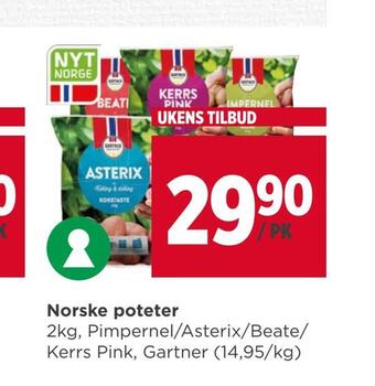 Meny Norske poteter tilbud