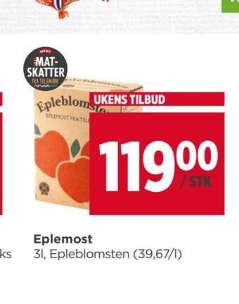 Meny Eplemost tilbud