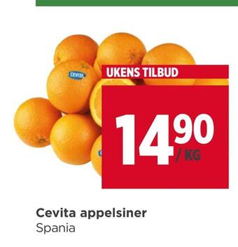 Meny Cevita appelsiner tilbud