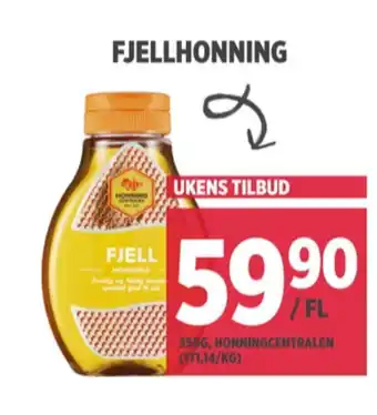 Meny Honningcentralen honning tilbud