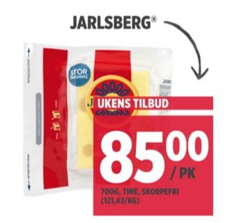 Meny Jarlsberg skæreost tilbud