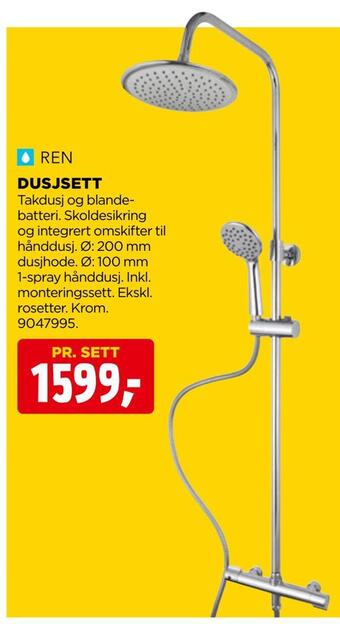 jem & fix Dusjsett tilbud