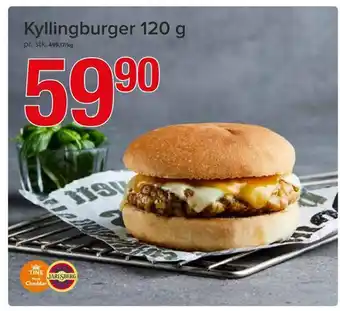Spar Kyllingburger 120 g tilbud