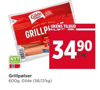 Meny Grillpølser tilbud