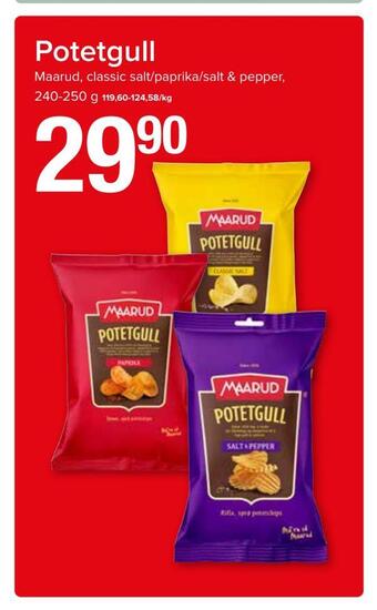 Spar Potetgull tilbud