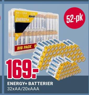Europris Energy+ batterier tilbud