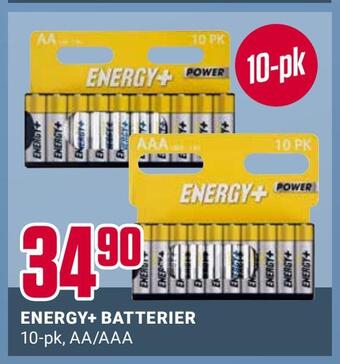 Europris Energy+ batterier tilbud