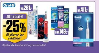 Europris Alt fra oral-b! tilbud