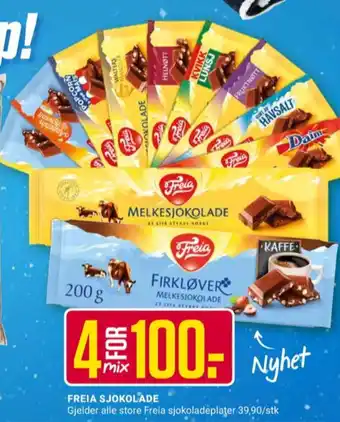 Europris Kvikk lunsj sjokoladeplate tilbud