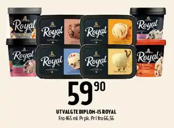 Coop Prix Utvalgte Diplom-Is Royal tilbud