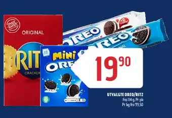 Coop Prix Utvalgte Oreo / Ritz tilbud