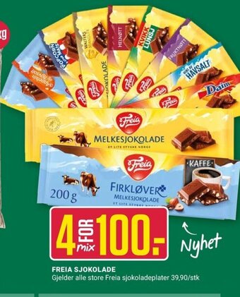 Europris Freia Sjokolade tilbud
