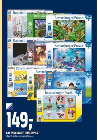 Coop Obs Ravensburger puslespill tilbud