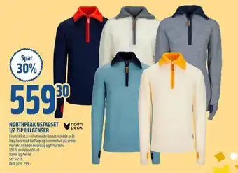 Coop Obs Northpeak ustaoset 1/2 zip ullgenser tilbud