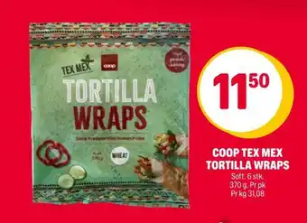 Coop Extra Coop tex mex tortilla wraps tilbud