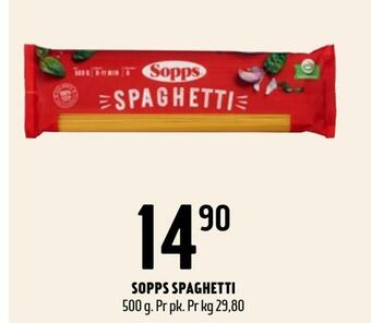 Coop Prix Sopps spaghetti tilbud
