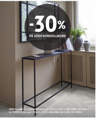 Bohus Josh konsollbord tilbud