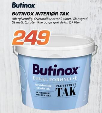 Coop Byggmix Butinox interiør tak tilbud