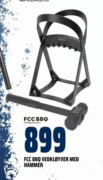Obs Bygg Fcc bbq vedkløyver med hammer tilbud