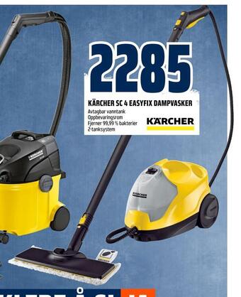 Obs Bygg Kärcher sc 4 easyfix dampvasker tilbud