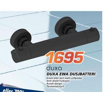 Coop Byggmix Duxa ewa dusjbatteri tilbud