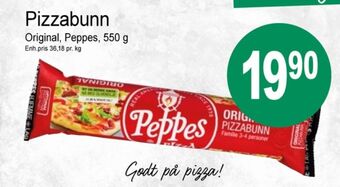 Peppes pizza pizzabunn