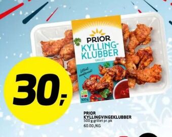 Bunnpris Prior kyllingklubber tilbud