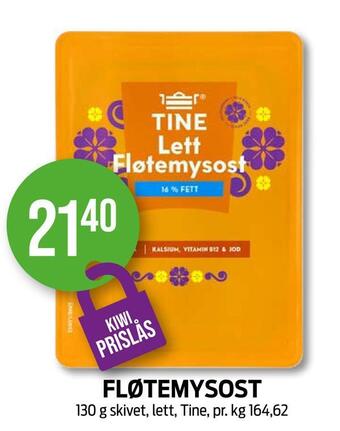 Kiwi Fløtemysost tilbud