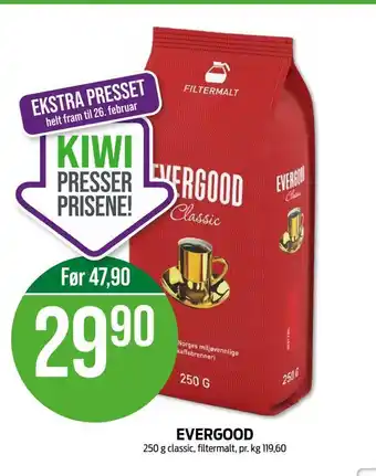 Kiwi Evergood tilbud