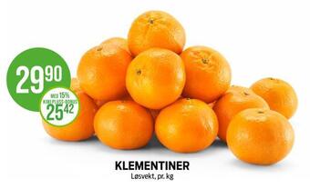 Kiwi Klementiner tilbud