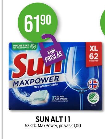 Kiwi Sun alt i 1 tilbud