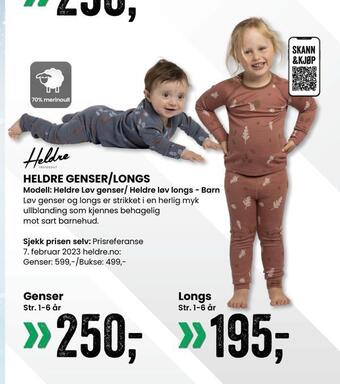 Sport Outlet Heldre genser/longs tilbud