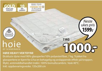 JYSK Høie Heavy Vektdyne tilbud