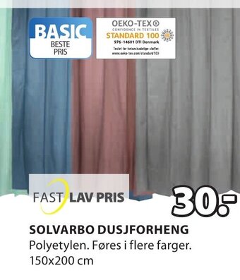 JYSK Solvarbo Dusjforheng tilbud