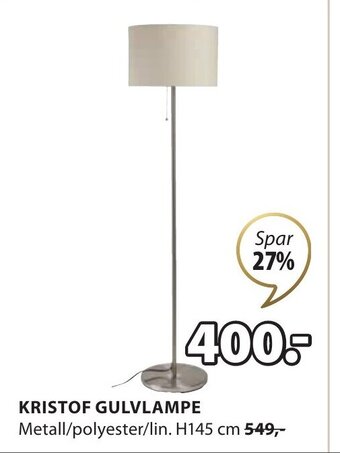 JYSK Kristof Gulvlampe tilbud