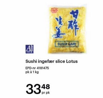 Storcash Sushi Ingefær Slice Lotus tilbud